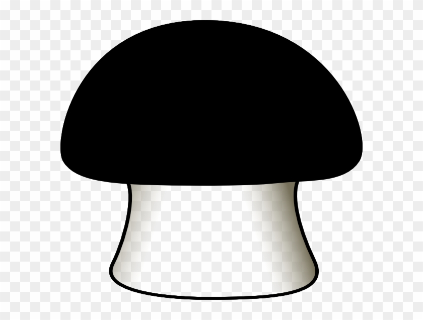 Small - Black Mushroom Png Clipart #486492