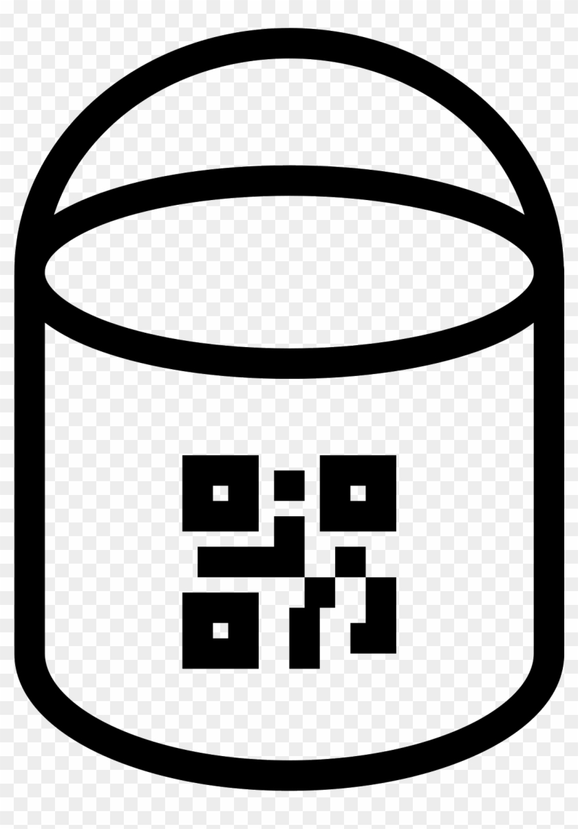 Clipart Transparent Stock Paint Bucket With Qr Icon - Draw Paint Bucket - Png Download