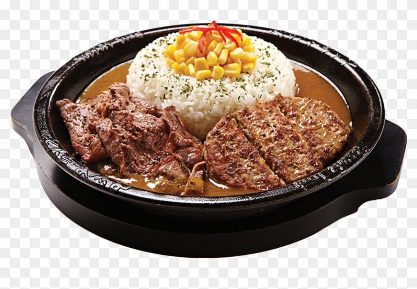 Beef & Hamburg Curry Rice - Pepper Lunch Clipart