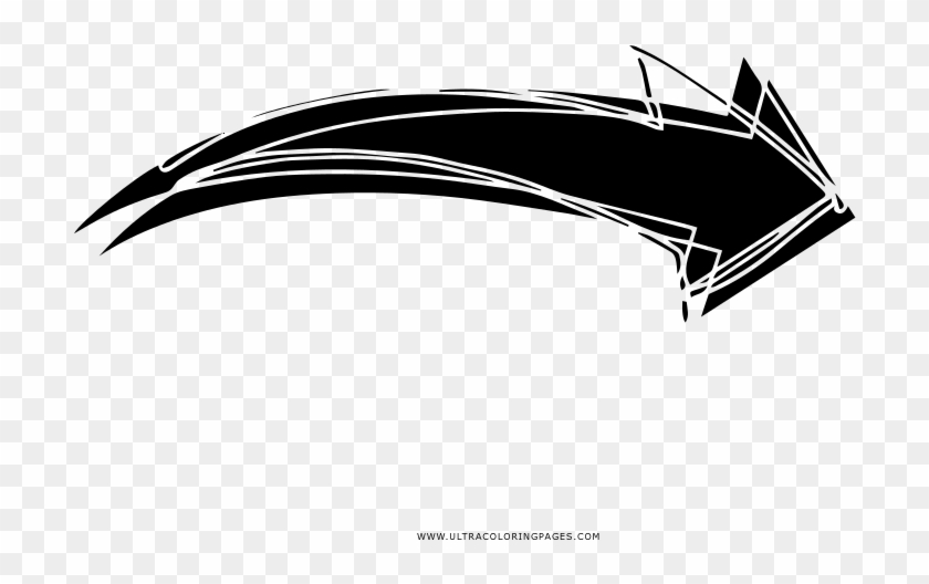 Flecha-derecha Página Para Colorear - Graphic Design Clipart #486860