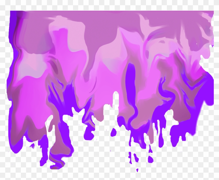 Colourswirl Colours Pimk Purple Drip Stickers Swirled - Purple Drip Clipart