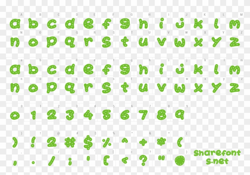 Font Kawaii Stitch Preview - Scout Font Clipart