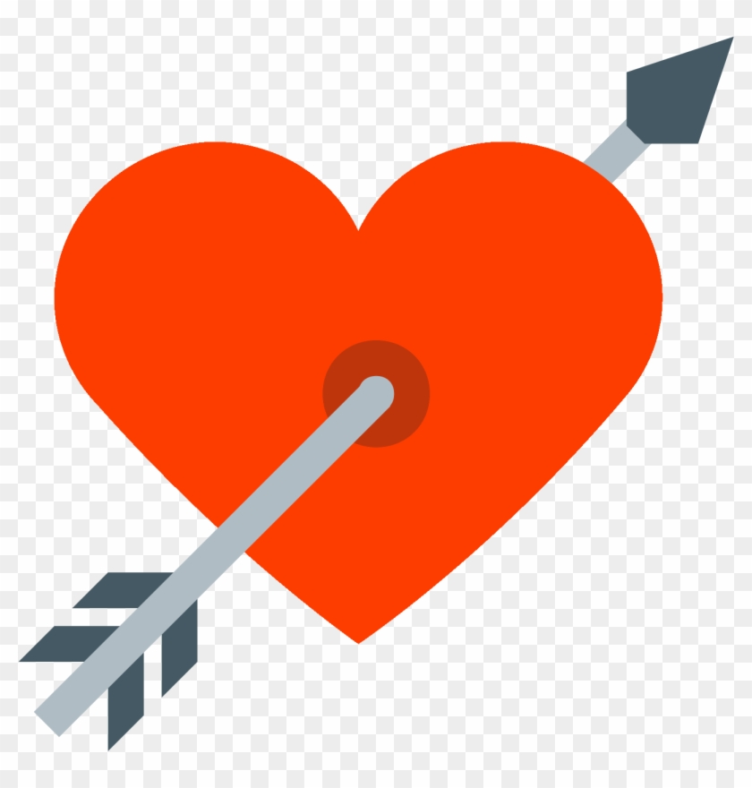 Coeur Png - Coracao Com Flecha Png Clipart