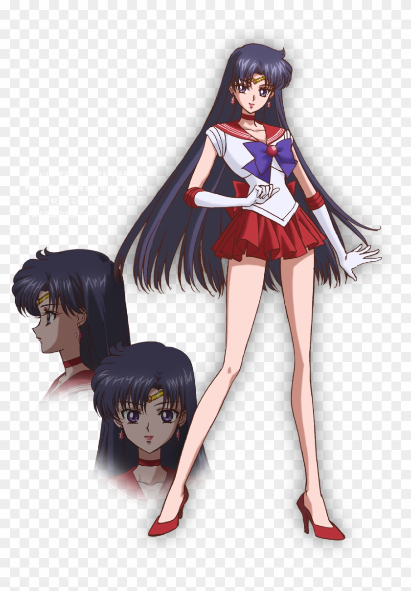 Sailor Mars - Sailor Moon Crystal Character Design Clipart