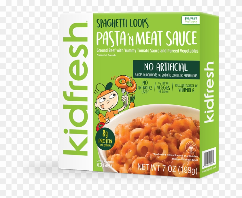 Spaghetti Loops Pasta 'n Meat Sauce - Kidfresh Meals Clipart