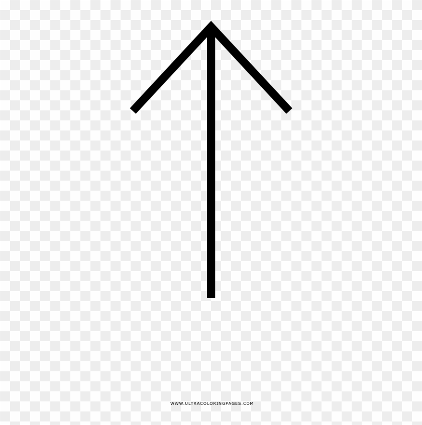 Up Arrow Coloring Page - Sign Clipart