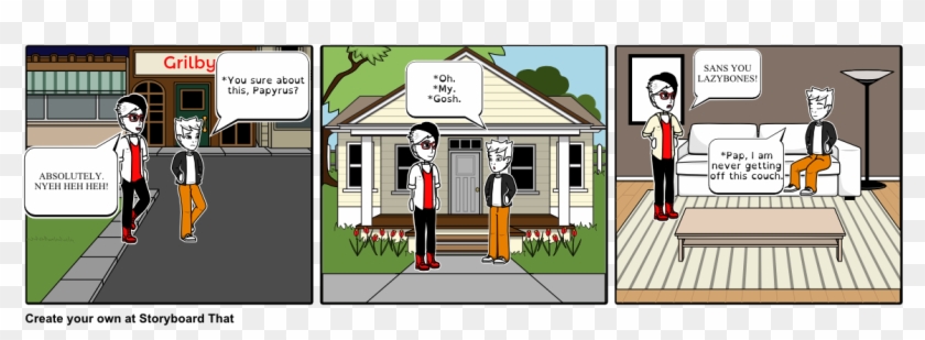 Sans' And Papyrus's New - Cartoon Clipart #487761