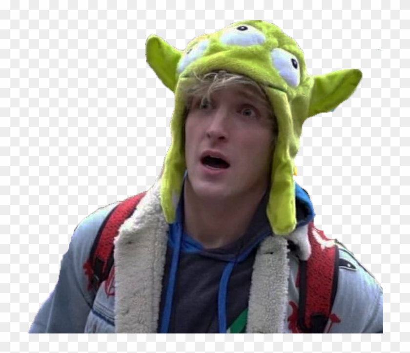 Logan Paul Alien Hat Template - Lvl 100 Boss Meme Clipart