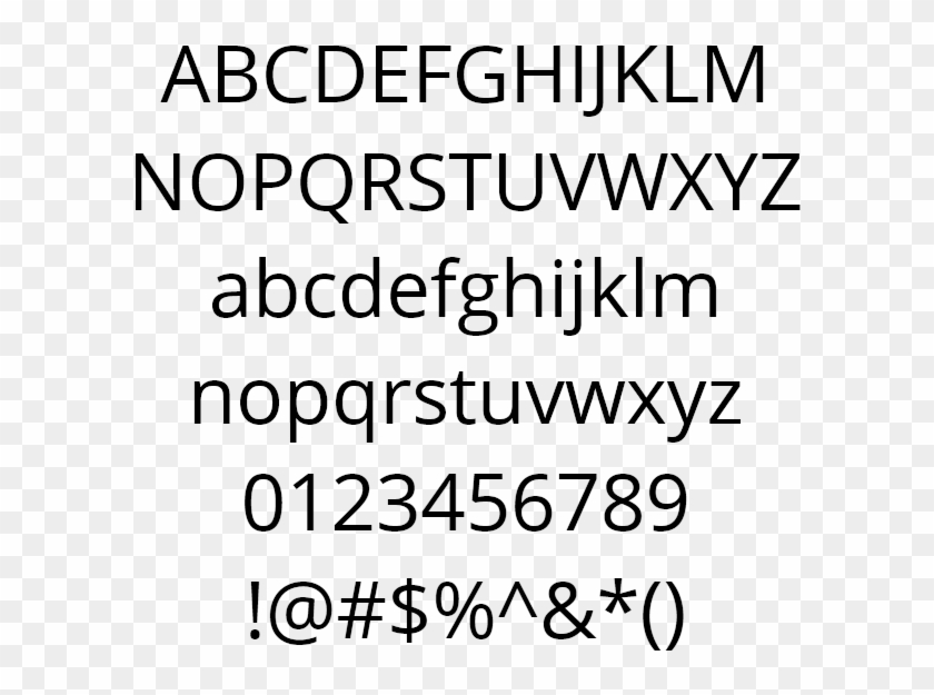 Sans Serif Open Sans Example - 은 돋움 Clipart