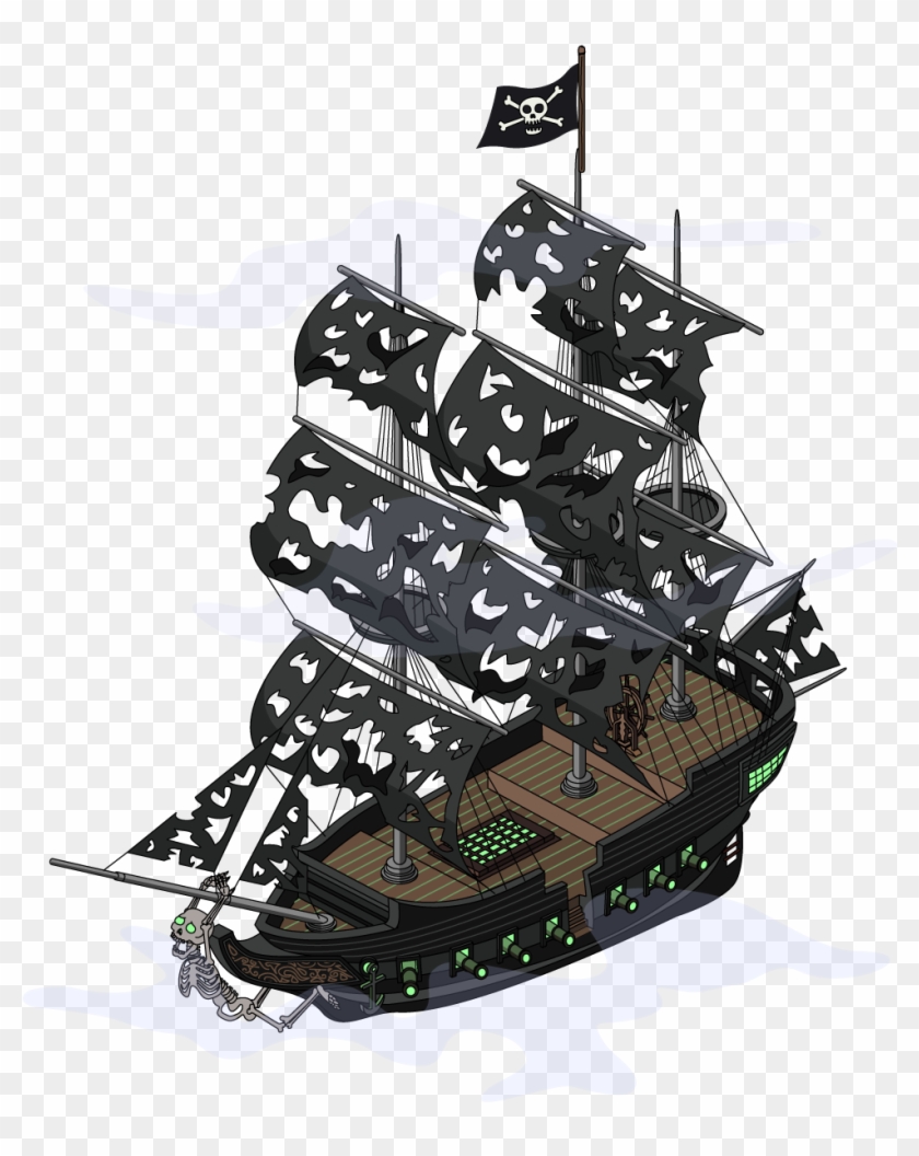 Flying Ghost Ship - Ship Pirate Png Clipart #488101