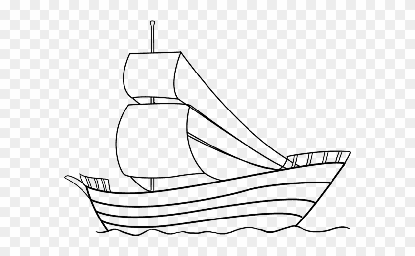 680 X 678 3 - Draw A Pirate Boat Clipart #488503
