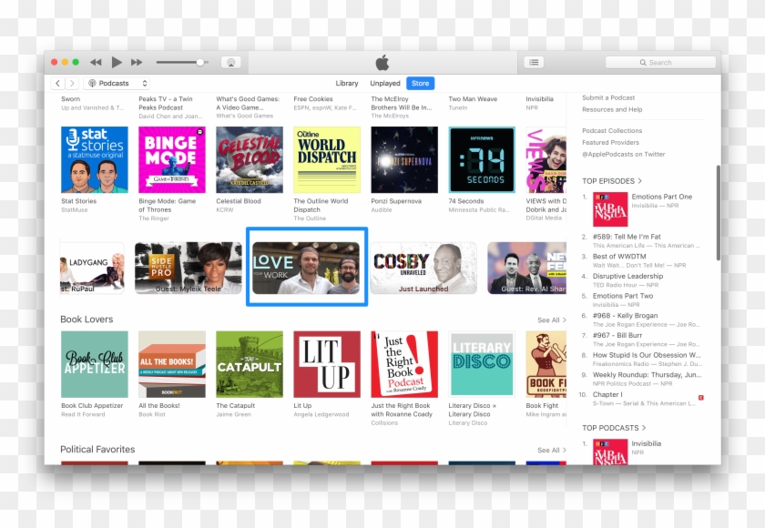 Mini Feature On Itunes Home Page Clipart