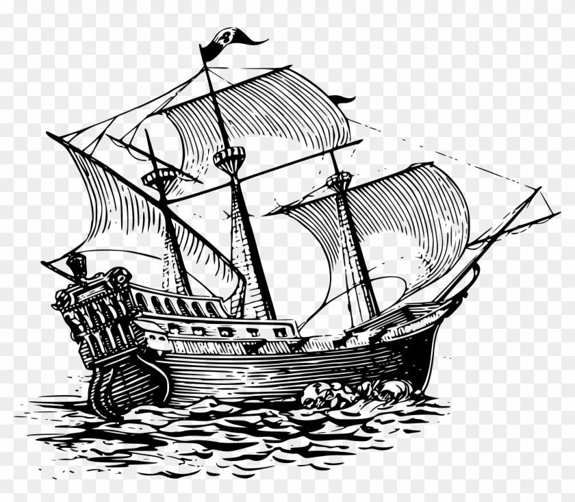 2400 X 1981 4 - Sail Ship Clip Art - Png Download #489104