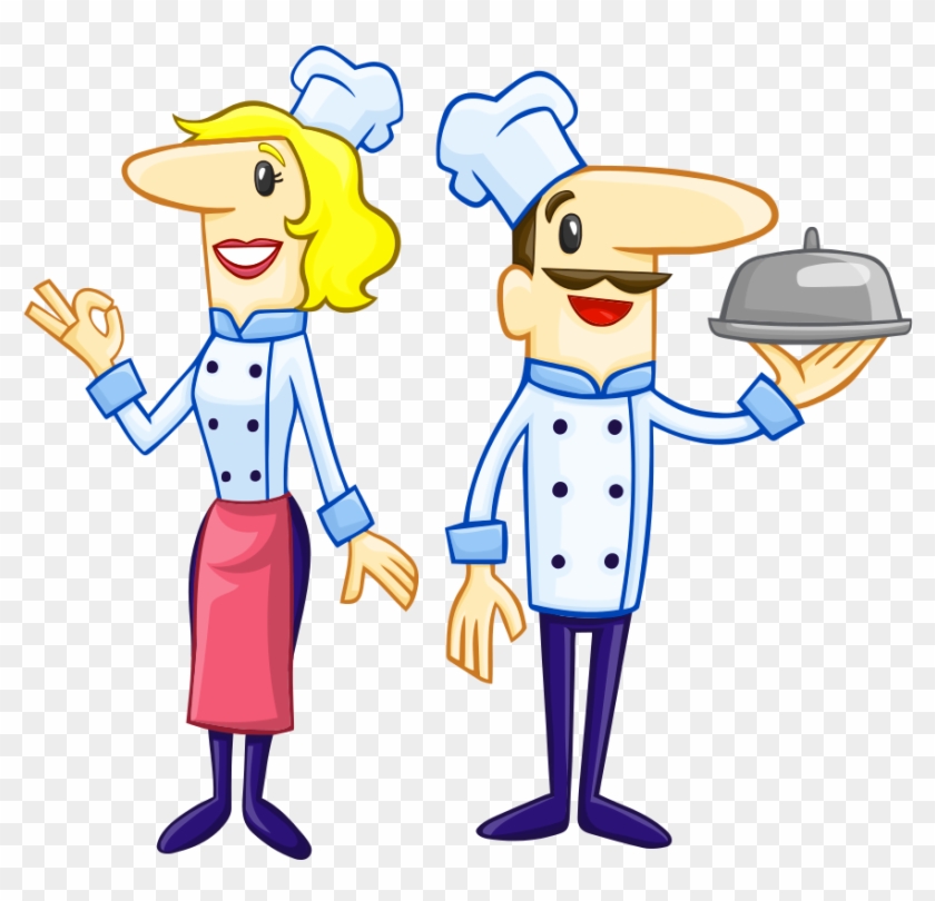 Chef Cook Vector Png Transparent Image - Cooking Chef Cartoon Transparent Clipart