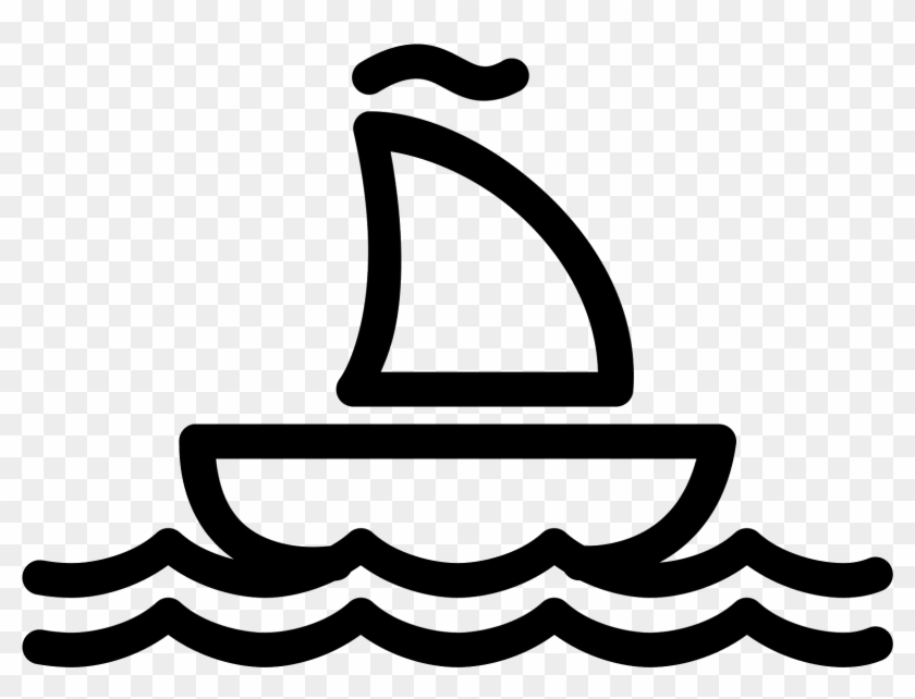 Sailing Ship Png - Boat Png Black And White Clipart #489381