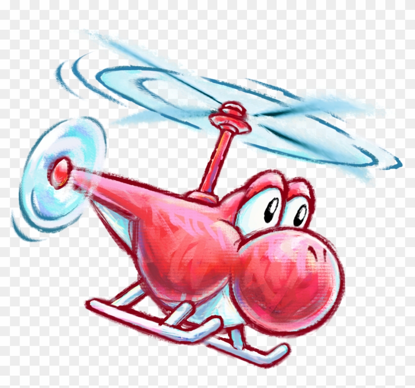 Super Mario Wiki Β - Yoshi Helicopter Clipart #489861