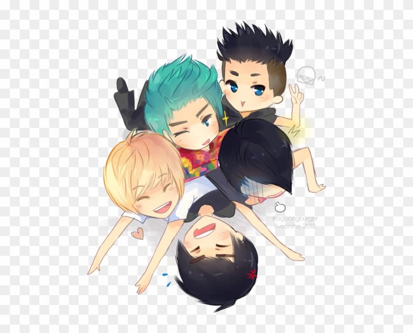 Big Bang Chibis - Big Bang Png Chibi Clipart