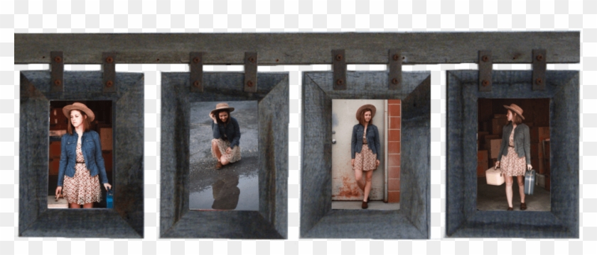 Rustic Barnwood Vertical Conestoga Collage For 4 X - Picture Frame Clipart #4800838