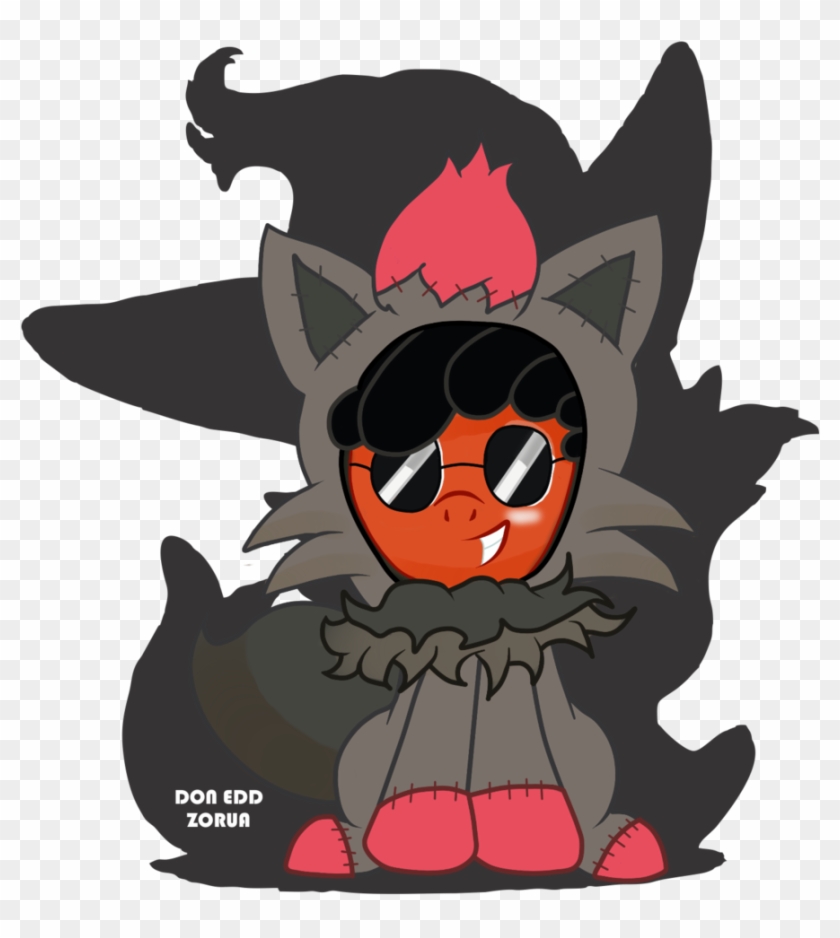 Doneddzorua, Clothes, Oc, Oc Only, Pokémon, Safe, Solo, - Cartoon Clipart