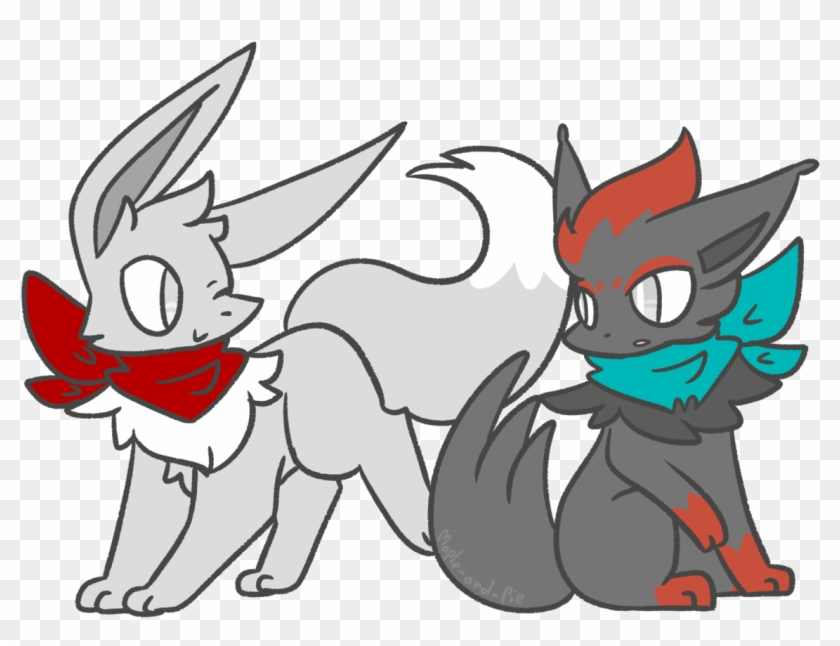 These Two Are What Maple And Pie Original Would Have - Eevee X Zorua Clipart #4801845