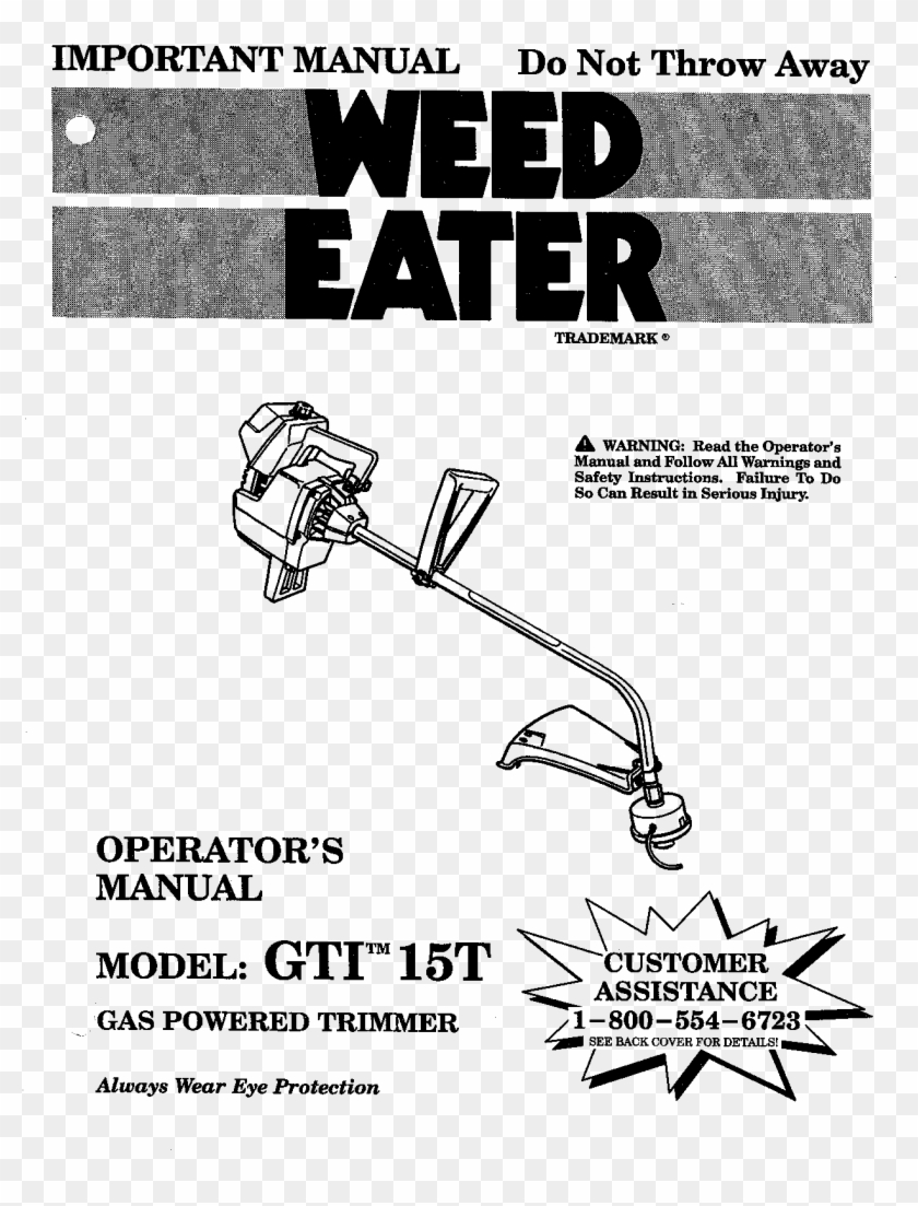 Weed Eater 2510 , Png Download - Eater Clipart