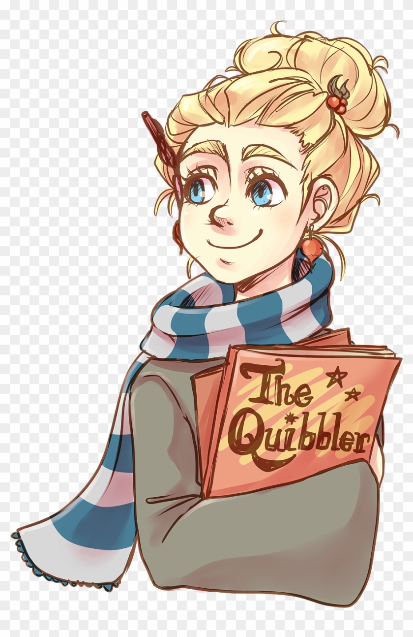 Luna Lovegood - Drawings Of Harry Potter Cartoon Clipart