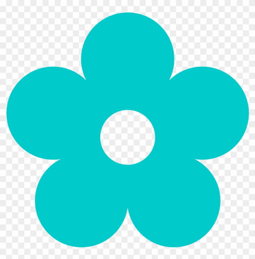 Net » Clip Art » Retro Flower Robin Egg Blue Peace - Flower Clipart No Background - Png Download