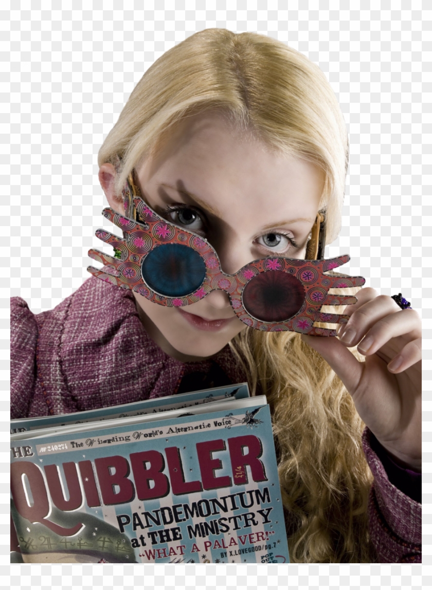 Luna Lovegood Pink Glasses Clipart
