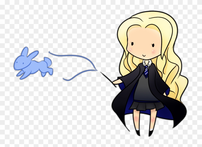 #luna #lovegood #lunalovegood #ravenclaw #patronus - Harry Potter Luna Chibi Clipart