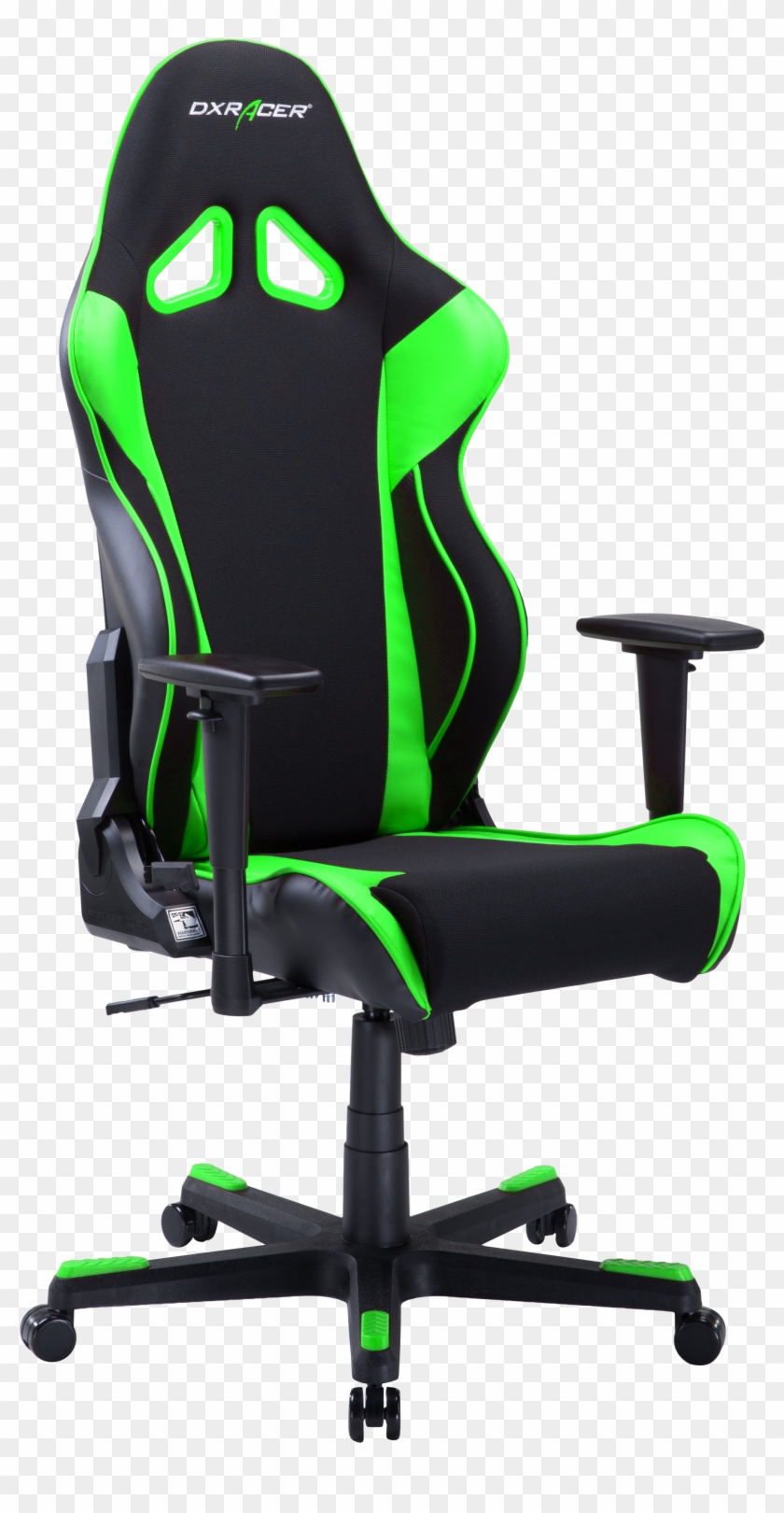 Dxracer Racing Series Black And Green - Dxracer Formula Chair White Clipart