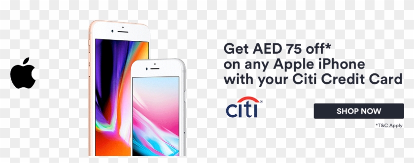 Get Aed 75 Off* On Apple Iphone With Your Citi Credit - Citi Clipart #4803383