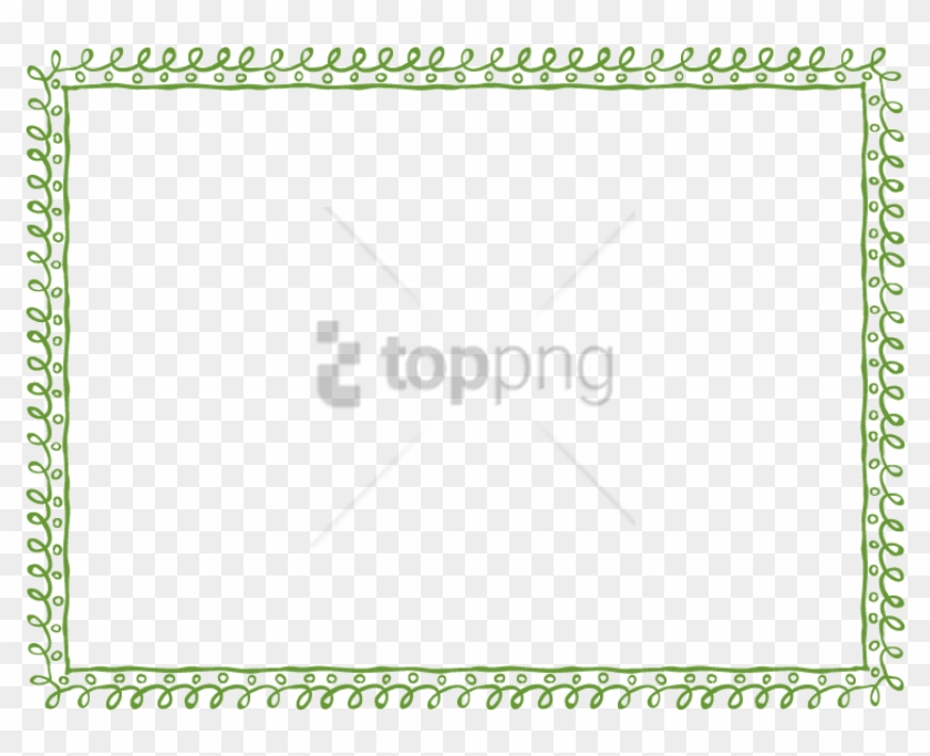 Free Png Green Borders Png Image With Transparent Background - Green Border Frame Png Clipart #4803880