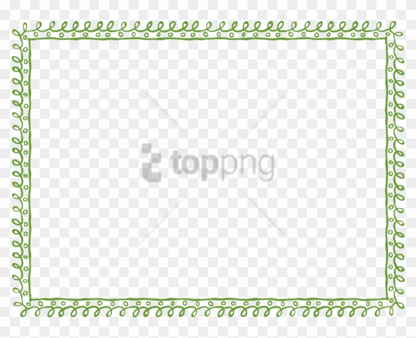 Free Png Green Borders Png Image With Transparent Background - Green Border Frame Png Clipart