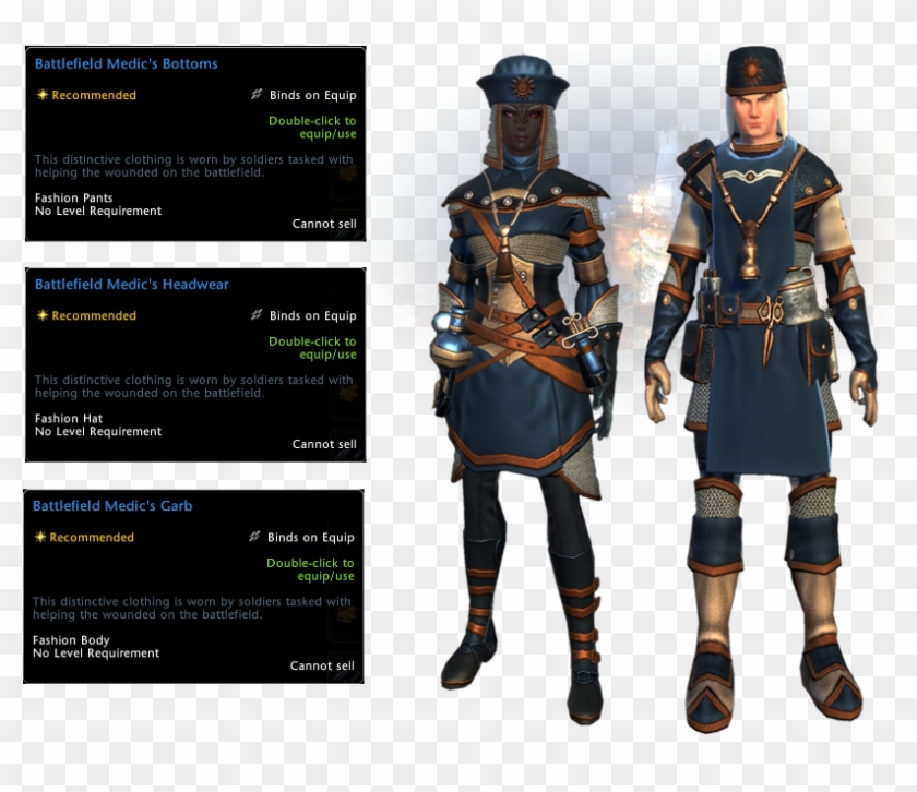 Neverwinter Battlefield Medic's Ensemble Clipart #4804328