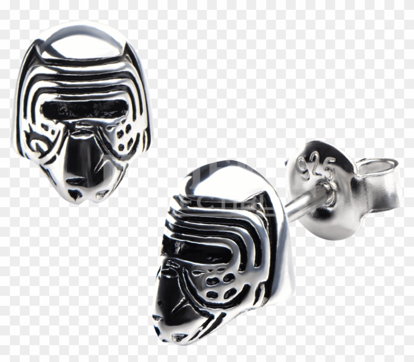 Force Awakens Kylo Ren Sterling Silver 3d Stud Earrings - Earrings Clipart #4804840