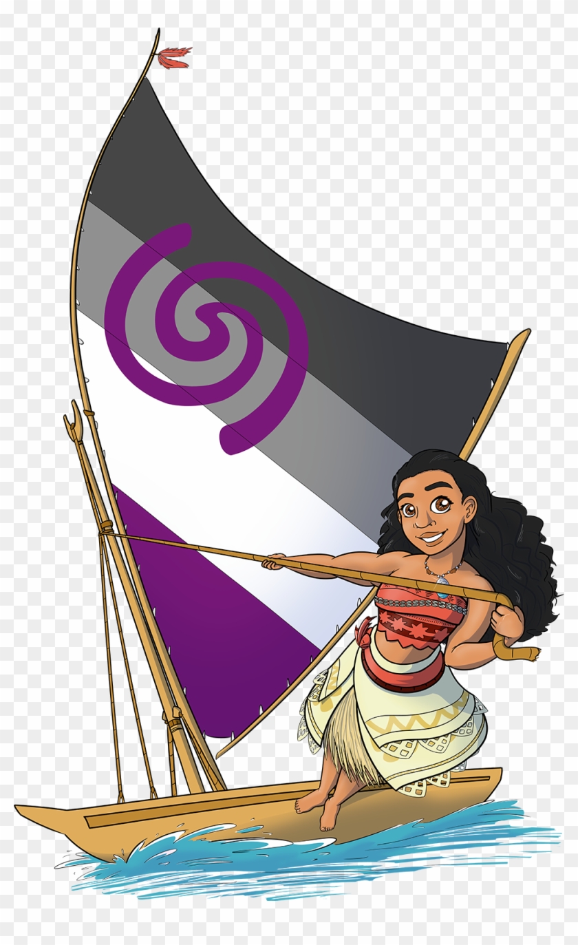 Asexual Pride- Moana So I've Got This Long List Of - Illustration Clipart