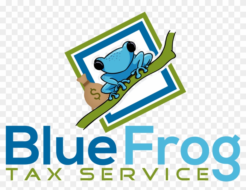 Blue Frog Tax Service - Cartoon Clipart #4805277