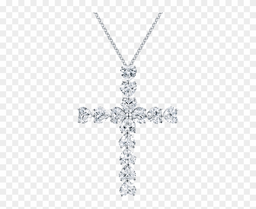 Symbols By Harry Winston, Heart-shaped Diamond Cross - Locket Clipart