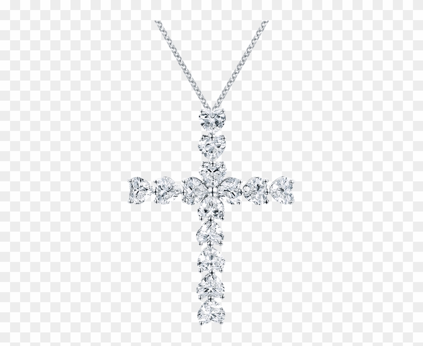 Symbols By Harry Winston, Heart-shaped Diamond Cross - Locket Clipart #4805283