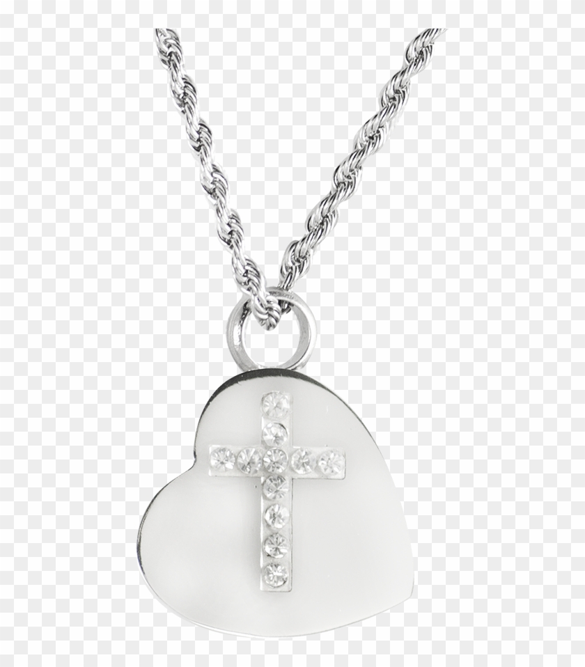 J-015 Stainless Steel Cremation Urn Pendant With Chain - Locket Clipart