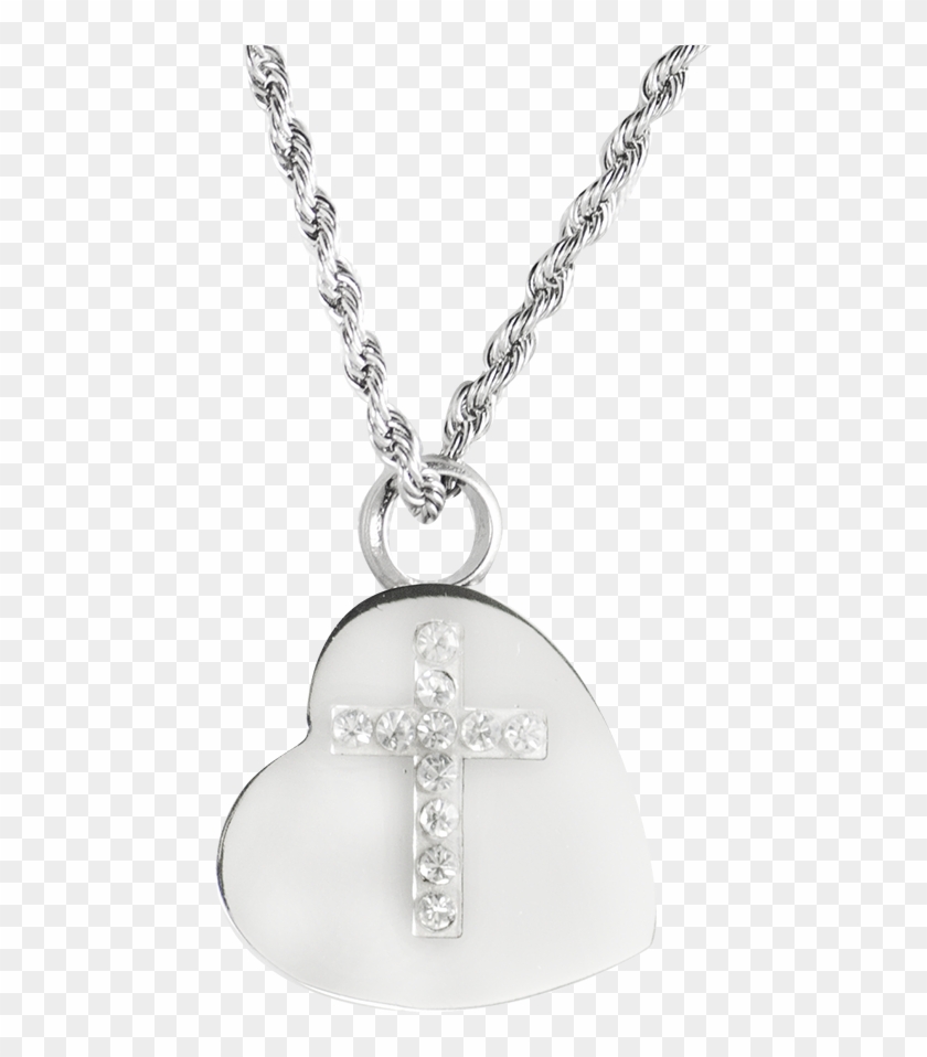 J-015 Stainless Steel Cremation Urn Pendant With Chain - Locket Clipart #4805694