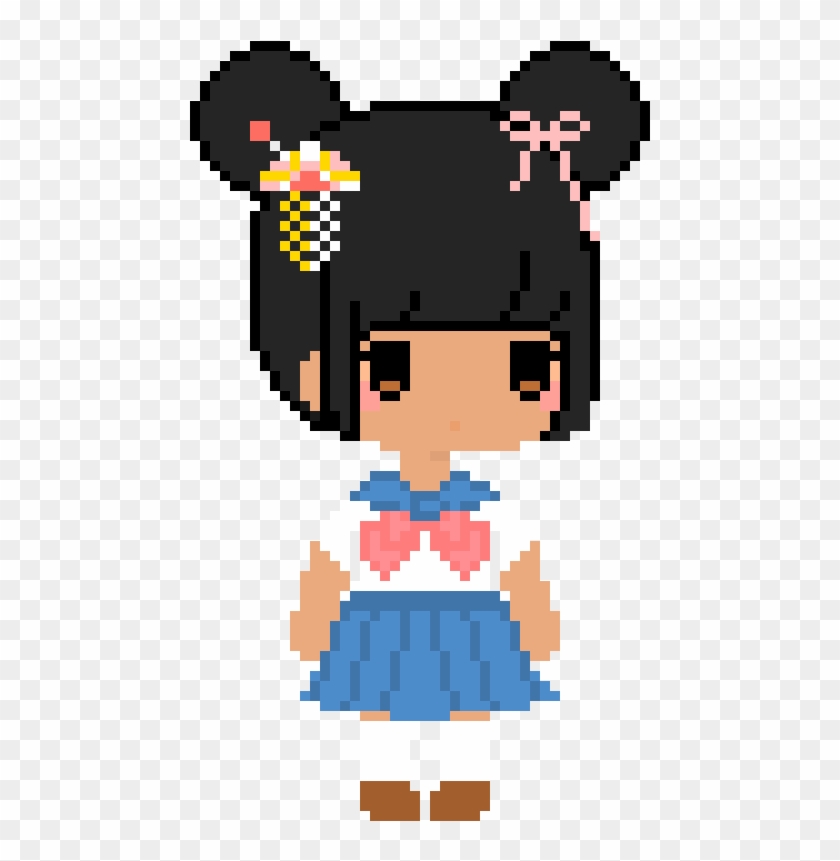 Japanese Girl - Cartoon Clipart