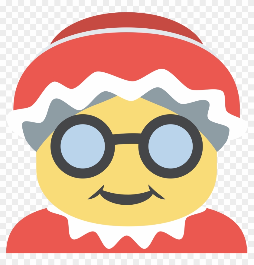 Free Download Mrs - Christmas Mrs Claus Emoji Clipart