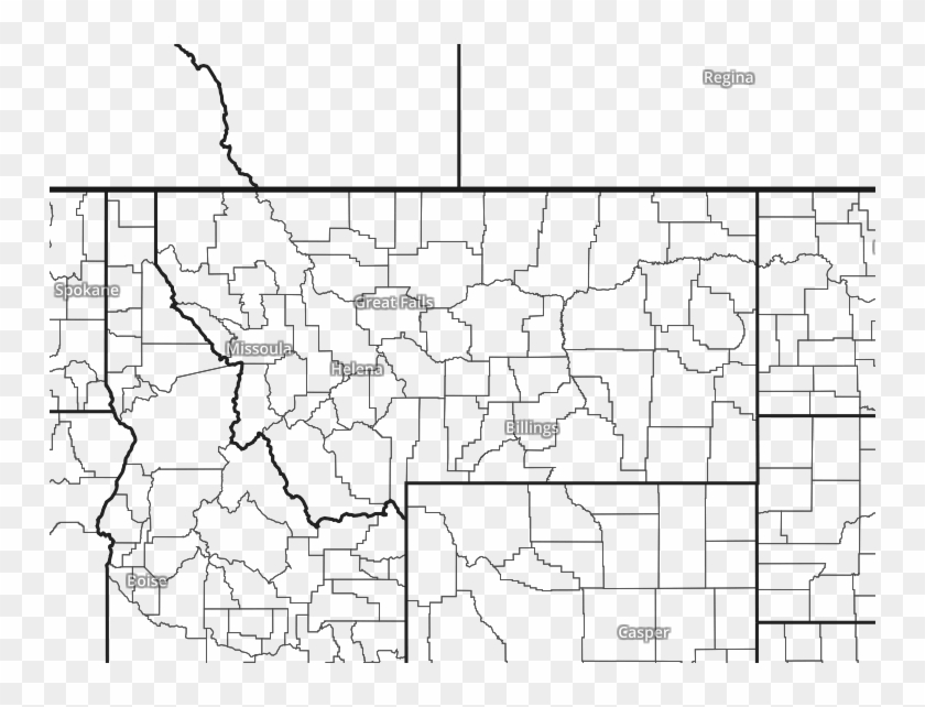 Map Of Montana Clipart #4806192