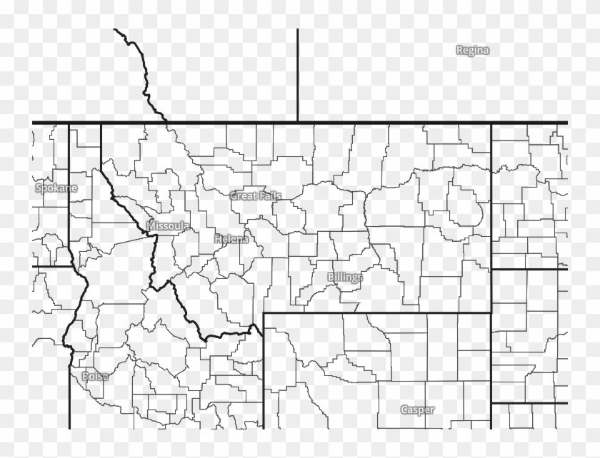 Map Of Montana Clipart