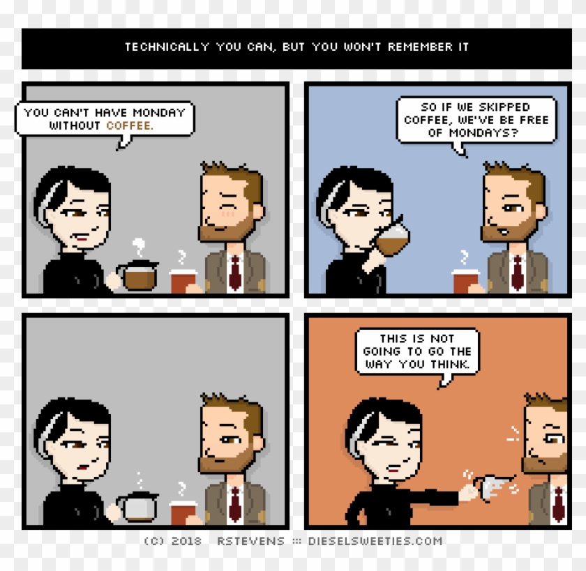 Would You Rather Have Mondays Or Coffee - Sweeties Clipart