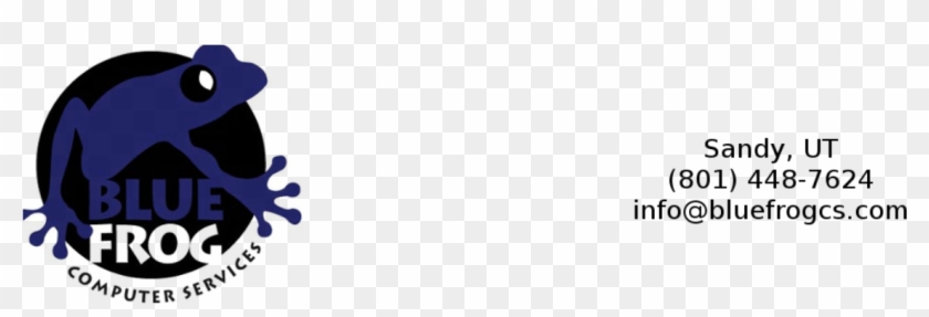 Blue Frog Computer Services - Circle Clipart