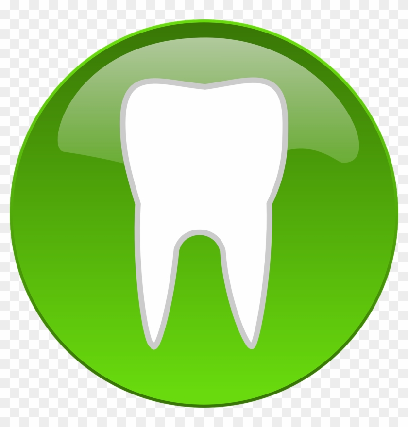 Button Logo Teeth - Tooth Ico File Clipart #4807895