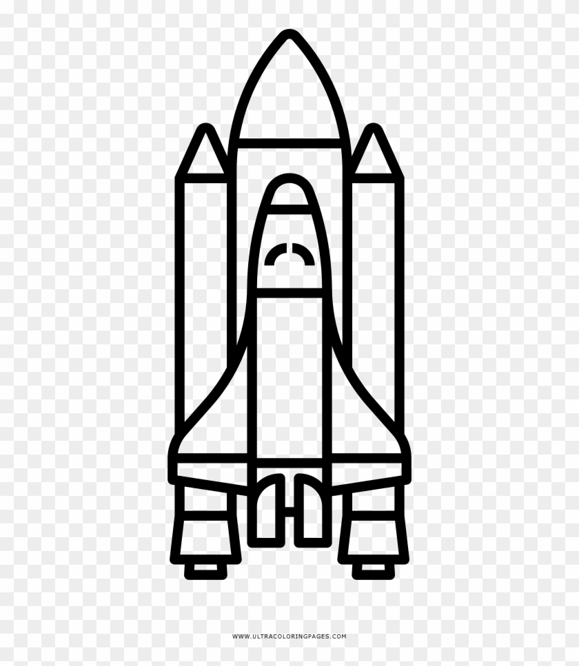 Nave-espacial Coloring Page - Rocket Black And White Clipart #4808144