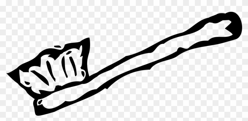 Vector Illustration Of Oral Hygiene Toothbrush For - Hand Clipart